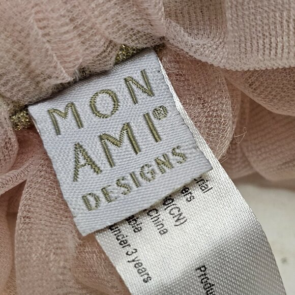 Mon Ami Designs Anna Angel Grace Soft Pink Gold Plush Decor Tree Sitter Doll - Picture 4 of 8